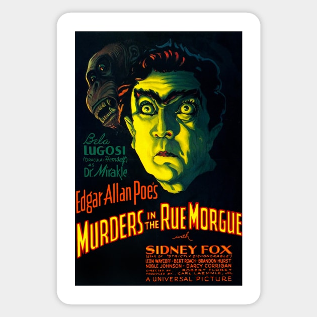 Murders in the Rue Morgue Sticker by RockettGraph1cs